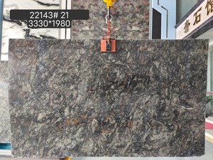 Modern Platinum <strong>Granite</strong> Big <strong>Slab</strong> Luxury Polished <strong>Black</strong> <strong>Granite</strong> Countertops Kitchen Design for Villa Bedroom - Product Image 1