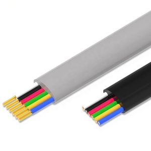 Hotion 28AWG phẳng đường dây điện thoại mã màu 6 lõi RJ11 thiết bị đầu cuối Uốn Tóc bồng cáp điện thoại - Product Image 3
