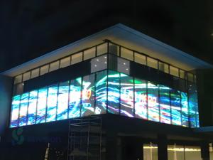 Màn hình LED trong suốt ngoài trời bán chạy, màn hình quảng cáo bằng kính - Product Image 4
