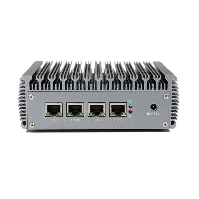 Factory-Powered PFSense Firewall Barebone Mini Computer 4 LANs 3.0 MSATA Slot Fanless 4-LAN Industrial Firewal