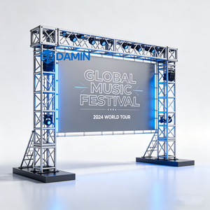Soporte de Iluminación de Aluminio 6061-T6 para <span class=keywords><strong>DJ</strong></span> <span class=keywords><strong>Móvil</strong></span> y Conciertos de Bandas - Product Image 5