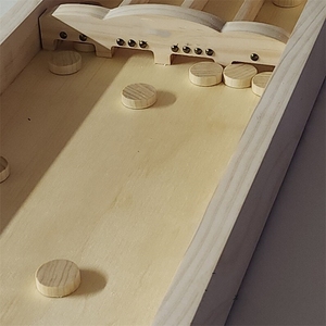 Juego de deportes de interior tradicional personalizado hecho a mano <span class=keywords><strong>sjoelbak</strong></span> juego de mesa de tejo holandés para niños y adultos - Product Image 3