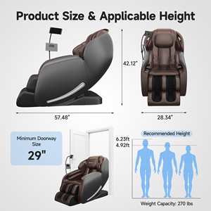 3D Relaxation <b>Chair</b> Can Heat Neck Back Shoulder to Relieve F6 Pro <b>Chair</b> F6 Pro - Product Image 2