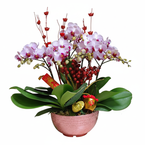 Pot de fleur en ABS métallique moyen F103E pour la décoration de restaurant d'hôtel et de bureau - Product Image 1