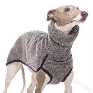 2025 gran oferta <span class=keywords><strong>de</strong></span> lujo sólido grande galgo polar poliéster ecológico invierno perro pijamas sudaderas con capucha al por mayor - Product Image 1