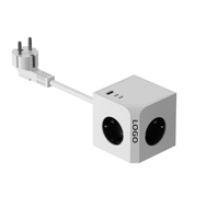 KC/CB/CE multiprise cubique standard de l'UE 3 prises USB-A et 2 ports type-c Prise d'extension électrique PD20W 16A pour usage de bureau