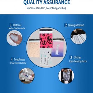 Custom Logo Blue Envelope Packaging Bag Biodegradable Poly Strong Adhesive Mailer Courier Bag Apparel Shipping Bag - Product Image 6