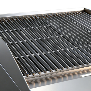 Asador de Carbón Comercial de 24'' para Encimera, a Gas Natural (GN)/Propano, Asador de Carbón para Encimera, Parrilla de Hierro Fundido Resistente, Barbacoa para Restaurante - Product Image 5