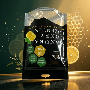 Sachet Doypack Personnalisé Imprimé avec Trou de Suspension et Fermeture Éclair pour Miel, Pastilles et Bonbons - Product Image 4