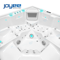 Spa extérieur design moderne, bain à remous carré, spa familial en acrylique JOYEE, piscine de massage, Spabad