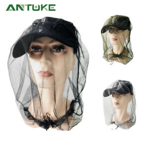 Couvre-tête anti-moustiques d'extérieur gris léger, chapeau de protection contre les insectes pour la pêche, l'apiculture et la protection solaire - Product Image 3