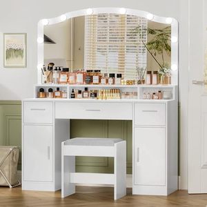 <span class=keywords><strong>Para</strong></span> la fábrica de <span class=keywords><strong>Amazon</strong></span>, venta al por mayor, muebles <span class=keywords><strong>para</strong></span> el hogar, <span class=keywords><strong>tocador</strong></span> de maquillaje con espejo iluminado <span class=keywords><strong>para</strong></span> uso en dormitorio, transfronterizo - Product Image 6