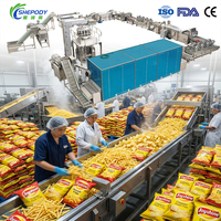 Shepody grootschalige volautomatische machine voor het maken van aardappelchips, machine voor het maken van verse frieten, productielijn voor aardappelchips