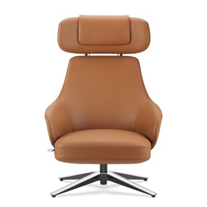 <span class=keywords><strong>Fauteuil</strong></span> d'appoint en cuir PU au design contemporain 360 °   <span class=keywords><strong>Fauteuil</strong></span> pivotant avec appui-tête, adapté au bureau, à la réception et à la maison - Product Image 6
