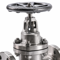 Vanne à opercule manuelle à bride métallique J41W-40P CF8 PN40 LUOKEFM pour eau douce à usage industriel avec garantie d'un an