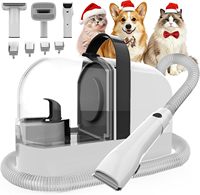 Aspirateur de toilettage pour chien 12000Pa, tondeuse électrique, brosse anti-chute de poils, kit multifonctionnel silencieux pour animaux domestiques, pour usage domestique