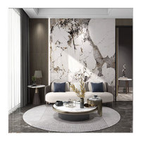 Panneau mural en stratifié PVC UV effet marbre brillant, imperméable et ignifuge, pour revêtement intérieur de salle de bain et de cuisine