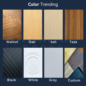 <span class=keywords><strong>Porte</strong></span> <span class=keywords><strong>d</strong></span>'<span class=keywords><strong>entrée</strong></span> de villa moderne en bois massif de luxe américain avec lattes horizontales et moustiquaire en fibre de verre pour salon - Product Image 3