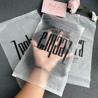 Sachets refermables personnalisés pour vêtements, lingerie, sous-vêtements, emballage en plastique Mylar avec fermeture éclair