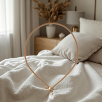 Collier ras de cou en perles Edison de style rétro cool et tendance, grande taille 10-11 mm, pour femmes, bijoux