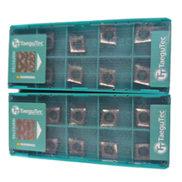 Taegutecs CCGT09T304-FL K10 CNC sisipan karbida, untuk memotong alur jenis ketahanan aus kuat untuk memproses besi cor