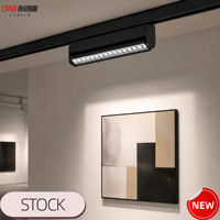 Système d'éclairage sur rail LED linéaire en aluminium 2/3 fils AC85-265V, éclairage encastré au plafond, angle de faisceau de 35 degrés, garantie de 3 ans