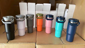 แก้วทัมเบลอร์30 oz พร้อมฝาปิดแบบมีฝาปิดสุญญากาศทำจากสแตนเลสสตีล18/8แก้วกาแฟฉนวนเก็บความร้อนถ้วยน้ำดื่ม - Product Image 6