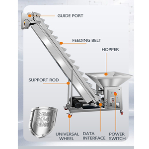 Fındık fasulye gıda besleyici kova asansörler eğimli kova kemer asansör konveyörü - Product Image 6