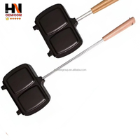 Moule à crêpes et gaufres rond en aluminium certifié LFGB FDA pour petit-déjeuner ethnique, outil de cuisson professionnel pour la maison et la vente en gros