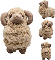 Super coupe en peluche mouton doux animal chèvre jouet bébé peluche agneau poupée jolie peluche animal jouet en gros OEM