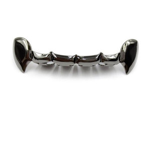 Mạ vàng răng nanh Ma Cà Rồng trên & dưới grillz răng <span class=keywords><strong>Set</strong></span> - Product Image 2