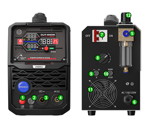 ANDELI 2025 yeni varış 110V 220V CUT-65 1PH 220V olmayan HF CNC uyumlu <span class=keywords><strong>Pilot</strong></span> ark temas plazma kesici üreticisi - Product Image 5