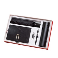 Coffret Cadeau d'Entreprise Personnalisé AI-MICH, Cadeau Promotionnel, Souvenir d'Entreprise, Coffret Cadeau d'Entreprise, Bloc-Notes, Stylo, Parapluie avec Parapluie