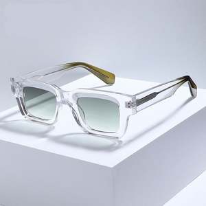 Lunettes de soleil polarisées carrées TR90 UV400, monture large, style rétro, pour hommes et femmes, avec logo personnalisé, collection 2025 - Product Image 3