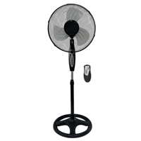 Ventilateur sur pied oscillant électrique 16 pouces à télécommande, silencieux, en plastique, pour usage intérieur, à faible consommation d'énergie - Offre Spéciale