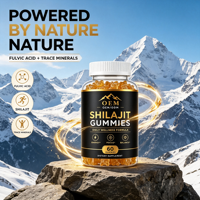 Gummies de Shilajit pour la santé cognitive, la concentration, la clarté mentale, la mémoire, le soutien immunitaire et l'équilibre hormonal