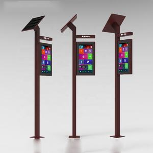 Soporte <span class=keywords><strong>de</strong></span> pantalla LED para publicidad al aire libre, poste <span class=keywords><strong>de</strong></span> lámpara inteligente, máquina <span class=keywords><strong>de</strong></span> publicidad, poste <span class=keywords><strong>de</strong></span> luz, P6 - Product Image 1