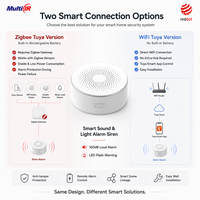 Sirène de sécurité sans fil 100 dB, alarme sonore et lumineuse, dispositif d'avertissement, système d'alarme intelligent Zigbee WiFi Tuya pour la maison, le bureau, l'hôtel