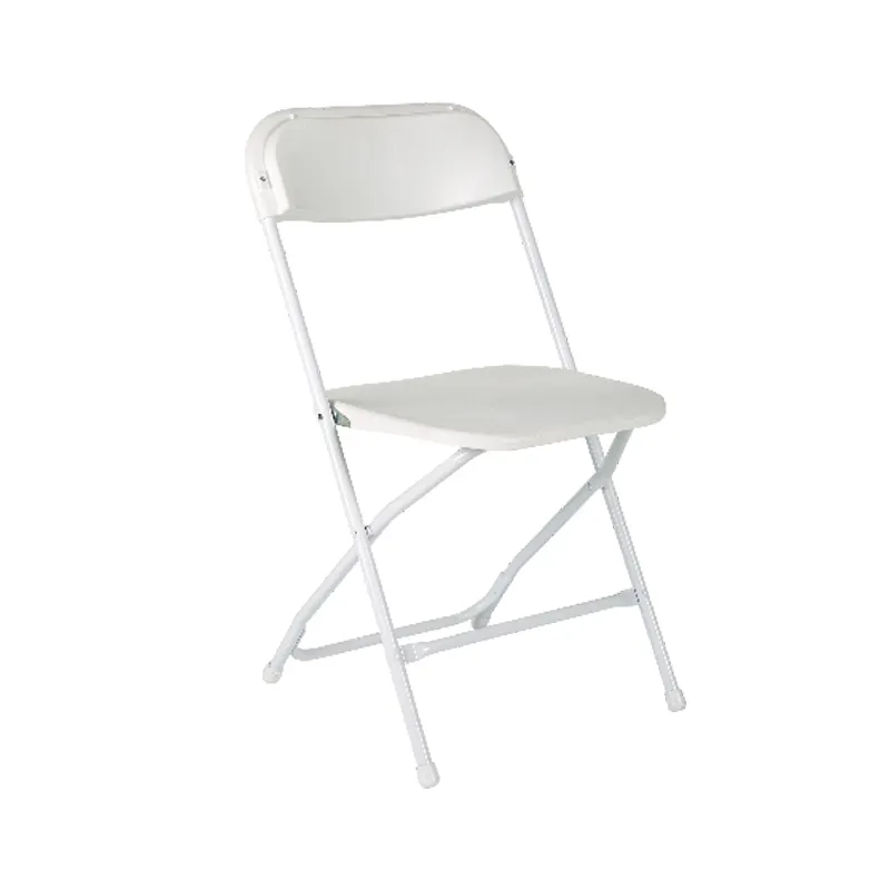 Top quality dining restaurant banquet cheap plastic chair wholesale white used resin folding chair for banquet events