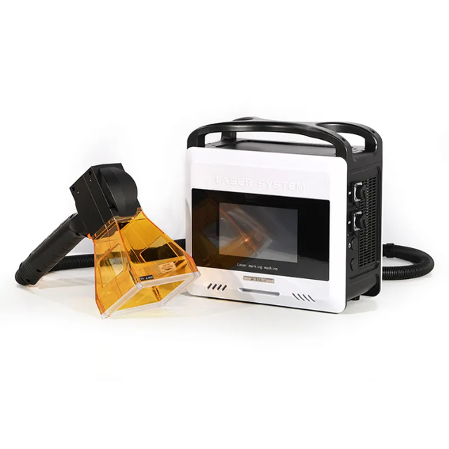 Handheld Fiber Laser Marking Machine 20W/30W FDA/CE Certified Metal Engraving Multi Language System 0.01mm High-precision