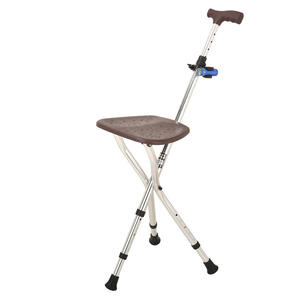 Portable Telescopic Triad <b>Stick</b> for Elderly Hiking Cane Stool with <b>Seat</b> Outdoor Support Walkin Stool for Elderly - Product Image 5