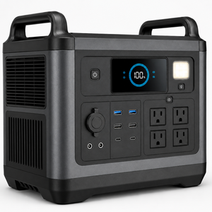 2000W 2048Wh Portable Station <b>Solar</b> Generator <b>Solar</b> <b>Panel</b> for Home Emergency Backup Outdoor Use LiFePO4 Battery Pure Sine Wave - Product Image 3