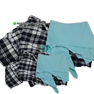 Bulk 10KG Pack Mixed Colors Absorbent Cotton T-Shirt Rags <b>Textile</b> <b>Waste</b> Product for Oil & Water Cleaning - Product Image 2