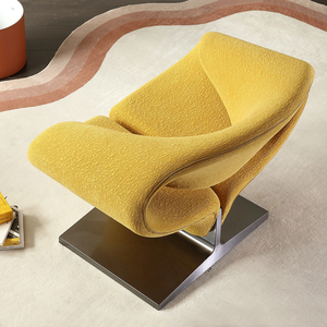 <span class=keywords><strong>Fauteuil</strong></span> de loisirs moderne de designer italien avec ottoman, <span class=keywords><strong>fauteuil</strong></span> inclinable et pivotant pour salon, chambre à coucher, utilisation en <span class=keywords><strong>extérieur</strong></span> - Product Image 2