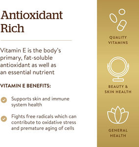 <span class=keywords><strong>Solgar</strong></span> 100 Cápsulas Blandas de Vitamina E 268mg (400 UI) D-Alfa Tocoferol Tocoferoles Mixtos Apoya el Sistema Inmunológico Nutrición de la Piel Natural - Product Image 5