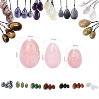 Ensemble d'oeufs de Yoni certifiés GIA Baguette de massage d'exercice de Kegel pour femmes Pierre naturelle Jouet de jade en cristal sexy pour muscles vaginaux