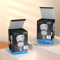 Boîtes en papier d'art pour l'emballage d'ampoules LED avec design, couleur, taille et logo personnalisés