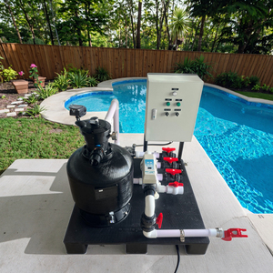 Système de <span class=keywords><strong>piscine</strong></span> à eau salée tout-en-un Topguy : chlorinateur et filtre intégrés pour la <span class=keywords><strong>filtration</strong></span> de la <span class=keywords><strong>piscine</strong></span> - Product Image 5