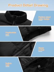 Gilet Unisex intelligente riscaldato 21 Zone con Logo personalizzato a temperatura intera impermeabile a temperatura costante e resistente al vento/gilet esterno - Product Image 4