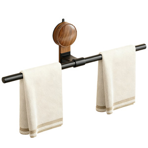 Towel Rack Single Bar Wall Mounted With Hook Minimalist Bathroom Towel Holder - Product Image 5